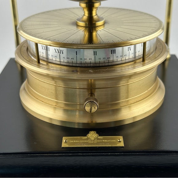 Vintage Imhof Globe Clock built for The Royal Geographical Society c. 1979 - Picture 6 of 8
